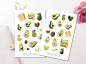 Preview: Avocado Sticker Set